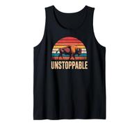 Unstoppable Buffalo Bison Outdoor Vintage Graphic Canotta