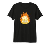 Unstoppable Flame - This Girl Is On Fire Maglietta Premium