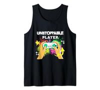 Unstoppable Player Divertente Gamer Regali Gaming Detti Canotta