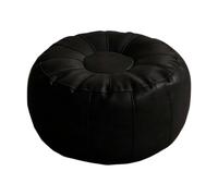 Unstuffed Pouf Ottoman Cover - No Filler PU Cushion Footstool, Decorative Storage Unit, Synthetic Leather Shell | Home Living Room Accessory, Essential For Bedroom Office Space Interior Organization