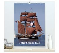 Unter Segeln (hochwertiger Premium Wandkalender 2026 DIN A2 hoch), Kunstdruck in Hochglanz: Segelschiffe auf der Ostsee