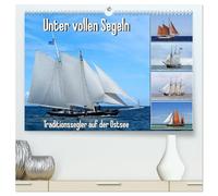 Unter vollen Segeln Traditionssegler auf der Ostsee (hochwertiger Premium Wandkalender 2026 DIN A2 quer), Kunstdruck in Hochglanz: Abenteuer pur, Segelschiffe hart am Wind.