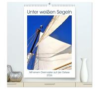 Unter weißen Segeln - Mit einem Dreimaster auf der Ostsee (hochwertiger Premium Wandkalender 2026 DIN A2 hoch), Kunstdruck in Hochglanz: Das ... Elisabeth auf einer Reise nach Gotland
