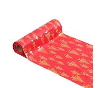 UNTERING 1 rotolo di tavolo di Natale Impostazione stuoie decorative sala da pranzo piatto pad accessorio da pranzo stuoie cena texture peluche per tavolo forniture per feste di Natale