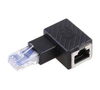 UNTERING 8P8C Per 5e/6 maschio a femmina LAN Ethernet Adapter Up Down Left Rigth angolato 90 gradi di estensione Crystal PoE dispositivo