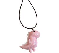 UNTERING Adorabile collana con ciondolo a forma di dinosauro, catena lunga a corda, accessorio alla moda per adolescenti e adulti, collana da indossare tutti i giorni, Misura unica, come descritto