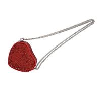 UNTERING Borsa a tracolla glitterata con paillettes scintillanti borse a tracolla portafoglio catena borsa a tracolla San Valentino per donne e ragazze borsa a tracolla, Rossore, 12x6x10cm