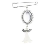 UNTERING Bouquet di nozze bianco foto fascino pin pizzo ovale sposa fascino passeggiare lungo il corridoio facile da fare matrimonio Boutonniere per sposo matrimonio Boutonniere set di fiori da sposa