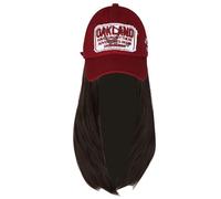 UNTERING Cappellini da baseball per acconciature rapide in fibra sintetica parrucche per capelli lunghi cappellini accessori per cosplay acconciatura rapida