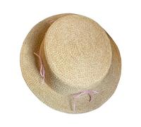 UNTERING Cappello da sole in paglia intrecciato a mano per donna Lady Sunproof Girl Fashion Headdress Photography Beach Headwear Cappello di paglia, B, Taglia unica