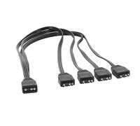 UNTERING Cavo splitter ARGB da 5 V a 3 pin, per massimizzare le possibilità di illuminazione per strisce LED ARGB e ventole, estensione del cavo da 30 cm