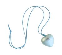 UNTERING Collana alla moda con cuore e fiocco, ispirata alla dopamina, fatta a mano, lunghezza regolabile, collana da donna, Misura unica, come descritto, come descritto