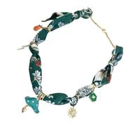 UNTERING Elegante collana con ciondolo a forma di fungo e cuore con morbido velluto a corda per le donne gioielli alla moda accessorio regalo collana con ciondolo a forma di cuore, Misura unica, come