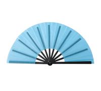 UNTERING Elegante ventilatore portatile pieghevole in tinta unita da 25,4 cm, con osso nero, per mostre culturali e spettacoli teatrali, danza e arti marziali