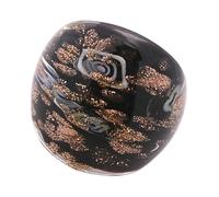 UNTERING Eleganti anelli in vetro in stile etnico, eleganti regali fatti a mano, colorati per l'uso quotidiano e occasioni speciali da indossare tutti i giorni, Misura unica, come descritto, come