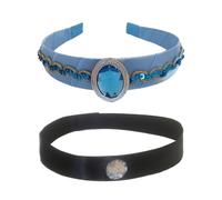 UNTERING Fascia per capelli e collana girocollo da principessa per bambine a tema travestimento e avventura magica accessorio per costumi scolastici accessori per eventi scolastici