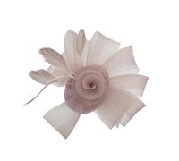 UNTERING Fermaglio per capelli in tulle piumato, accessorio per giochi di ruolo, per feste serali, occasioni da donna, derby, eventi, costume, copricapo elegante per donne