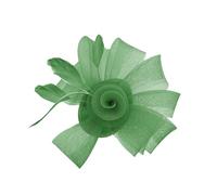 UNTERING Fermaglio per capelli in tulle piumato, accessorio per giochi di ruolo, per feste serali, occasioni da donna, derby, eventi, costume, copricapo elegante per donne