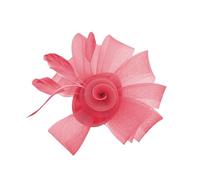 UNTERING Fermaglio per capelli in tulle piumato, accessorio per giochi di ruolo, per feste serali, occasioni da donna, derby, eventi, costume, copricapo elegante per donne