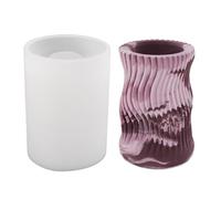 UNTERING Il supporto del cilindro modella il tealight del cilindro a strisce per il barattolo decorativo di stoccaggio del candeliere