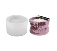 UNTERING Il supporto del cilindro modella il tealight del cilindro a strisce per il barattolo decorativo di stoccaggio del candeliere