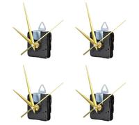 UNTERING Movimento silenzioso Meccanismo di Movimento Alloggiamento Parti di Ricambio Per Wall Desk Orologi Temporizzazione Precisa Silenzioso 4Sets Movimento Orologio