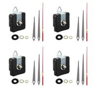UNTERING Movimento silenzioso Meccanismo di Movimento Alloggiamento Parti di Ricambio Per Wall Desk Orologi Temporizzazione Precisa Silenzioso 4Sets Movimento Orologio