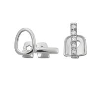 UNTERING Piercing per il corpo a doppio tono in ottone e acciaio inossidabile, leggero, robusto, sofisticato per l'uso quotidiano, comodo da indossare, Misura unica, come descritto, come descritto