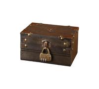 UNTERING Pirate Inspire - Cassapanca decorativa in legno con combinazione, ideale per organizzare e esporre oggetti segreti, elegante portagioie