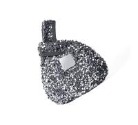 UNTERING Pochette da donna borse da sera retrò paillettes glitter borsa triangolo per feste anni '20 ballo di fine anno 20 scintillii borse da polso borse da sera, Grigio e argento., 18.5x5x19cm