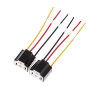 UNTERING Prolunga per Supporto Lampadina Fari Auto Femmina H4 9003 HB2 Cavo LED Connettore Lampada Ceramica Pigtail Adattatore Presa 2 Pezzi Supporto Cavo Auto