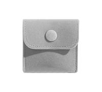 UNTERING Sacchetto di velluto gioielli sacchetto di immagazzinaggio anelli pulsante borsa con Snap Watch Storage Gift Pack Pouch Watch Organizer Piccoli gioielli borse per piccole imprese