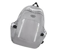UNTERING Semplice borsa da scuola coreana zaino casual per studenti borsa alla moda con ampio spazio di archiviazione zaino estetico carino zaino alto, grigio