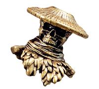 UNTERING Squisito Swordsman Skull Ciondolo Per E Paracord Gear Accessori Paracord Bead Culturale Unisex Outdoor Accessori, Giallo, Taglia unica