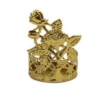 UNTERING Tazza in ferro scavato fuori Tealight Holder Cup Per feste di nozze Medio Oriente Tavolo da pranzo Candeliere in ferro Candeliere Accessori per la decorazione della casa