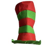 UNTERING Tessuto non tessuto Alto Cappello Colorful Stripe Cosplay Performance Festives Per Halloween Carnevale Vacanza Costume Cappello