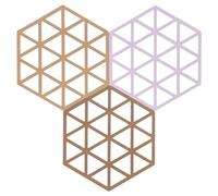 Untersetzer-Set Triangle 3 Stck. Luce Terracotta/Lupine/Almond