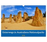 Unterwegs in Australiens Nationalparks (Wandkalender 2026 DIN A3 quer), CALVENDO Monatskalender: Außergewöhnliche Nationalparks in Northern Territory und Westaustralien
