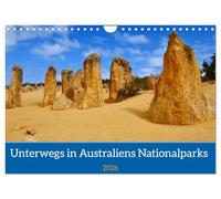 Unterwegs in Australiens Nationalparks (Wandkalender 2026 DIN A4 quer), CALVENDO Monatskalender: Außergewöhnliche Nationalparks in Northern Territory und Westaustralien