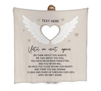 Until We Meet di Nuovo - Memoria - Personalizzato Testo & Foto Pile Coperta