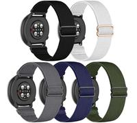 UNUJIX, 5 pezzi di ricambio per Polar ignite/ignite 2 / ignite 3, cinturino elastico in tessuto di ricambio per Polar Unite/Pacer Uomo Donna, Nylon, Senza Gemstone