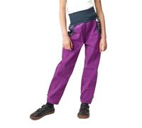 unuo, Pantaloni Unisex in Softshell, per Bambini, con Pile, Impermeabili e Antivento, Traspiranti, per attività all'Aria Aperta, Mora, unicorni, 104-110 cm