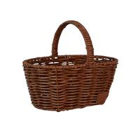 UNUS Cestino per la spesa per bambini, in vimini, per il negozio, cestino da picnic, marrone