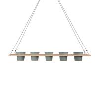 UNUS Scaffale per erbe aromatiche, in bambù, 100 x 16 cm, colore: verde
