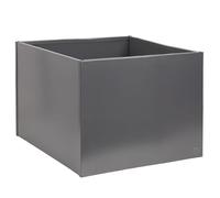 UNUS Vaso per piante rialzato, quadrato, 80 x 80 x 80 cm, antracite, resistente alle intemperie, moderno, rettangolare, per giardino, terrazza, balcone, 80 x 80 x 80 cm