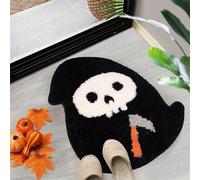 Unwelcome Bat Door Mat,Gothic Coir Rug for Front Door, Halloween Decorations Outdoor, Spooky Home Closing Housewarming (A)