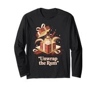 Unwrap The Rum Funny Coquito Holiday Design Maglia a Manica