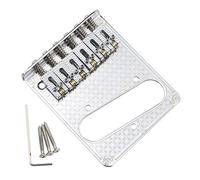 Unxuey 6 corde TL chitarra elettrica intagliata Roller Saddle Bridge Plate con single coil Pickup String Pull Board argento