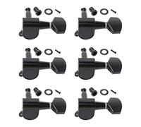 Unxuey 6R destra chitarra elettrica sigillata sintonizzatori chiavi sintonizzazione pioli macchina set per Fender Stratocaster Telecaster, nero