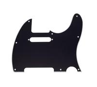 Unxuey Battipenna per chitarra elettrica a 8 fori, piastra antigraffio per chitarra elettrica TL, 3 strati, nero